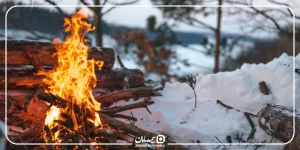 خطرات آتش‌سوزی در سرما