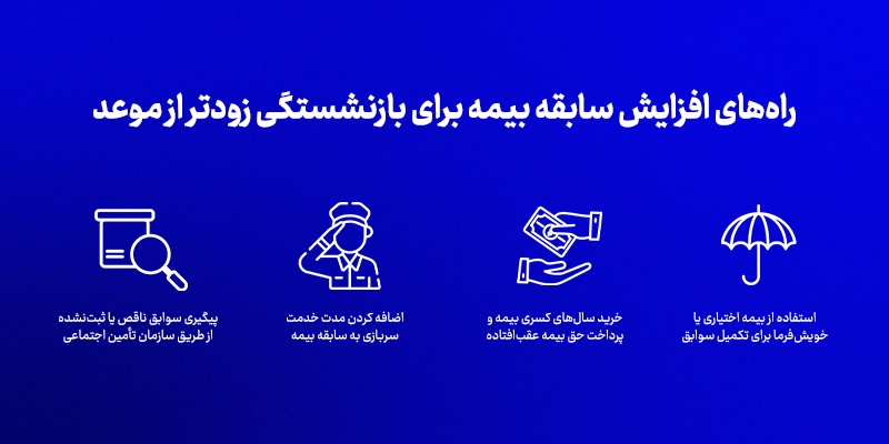 افزایش سابقه بیمه برای بازنشستگان