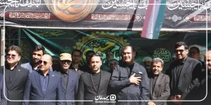 حضور بیمه سامان در موکب شورای هماهنگی شرکتهای بیمه استان خراسان رضوی ، همراه زائران و عزاداران مراسم تشییع رهبر شهید انقلاب