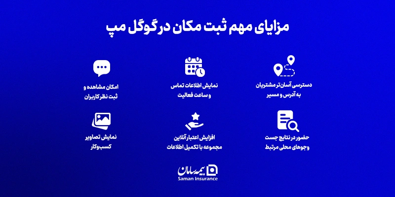 مزایای مهم ثبت مکان در گوگل مپ